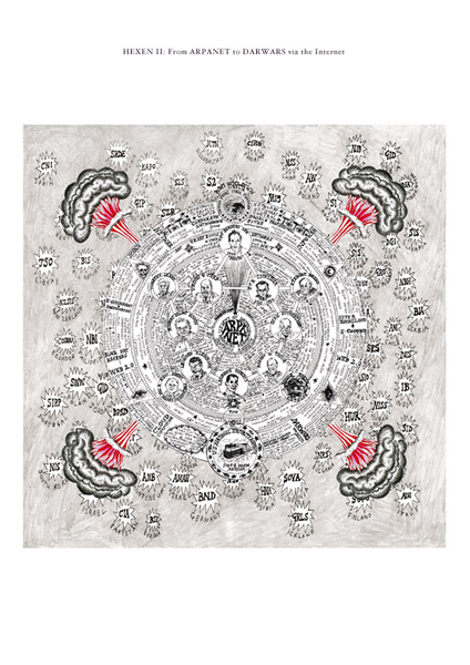 Suzanne Treister, From ARPANET to DARWARS via the Internet (diagrams) 2009-11