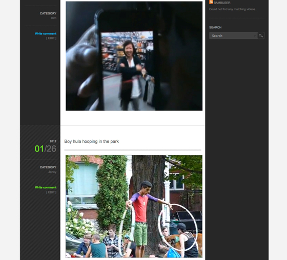 Kim Coleman & Jenny Hogarth, Screenshot of kimcolemanjennyhogarth.wordpress.com