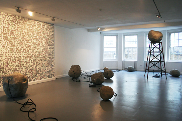 Richard Ducker: HUM, Installation view Angus-Hughes Gallery, London