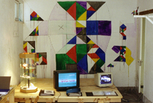 Acrylic and pencil on wall, 2002