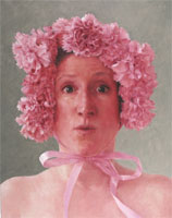 Self-Portrait With Pink Flowers, 2005