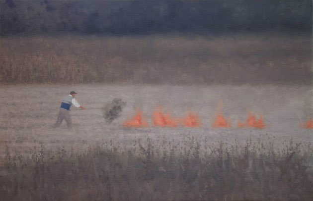 SERBAN SAVU, Untitled, oil on canvas,2007,  27 x 40 cm, <br class=