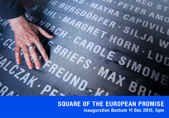 Inauguration of the Square of the European Promise, Bochum, Germany