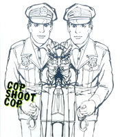 Cop Shoot Cop, 2006, acrylic on canvas