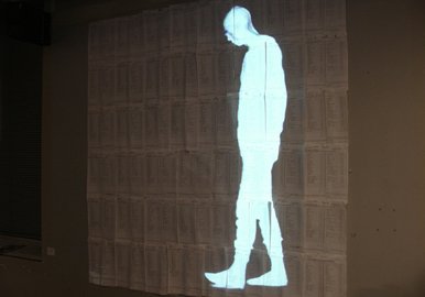 Installation: "Jail Ghost" mixed media