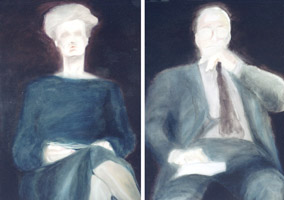 The Concert, 1989, oil on canvas, each 40 x 30 in.