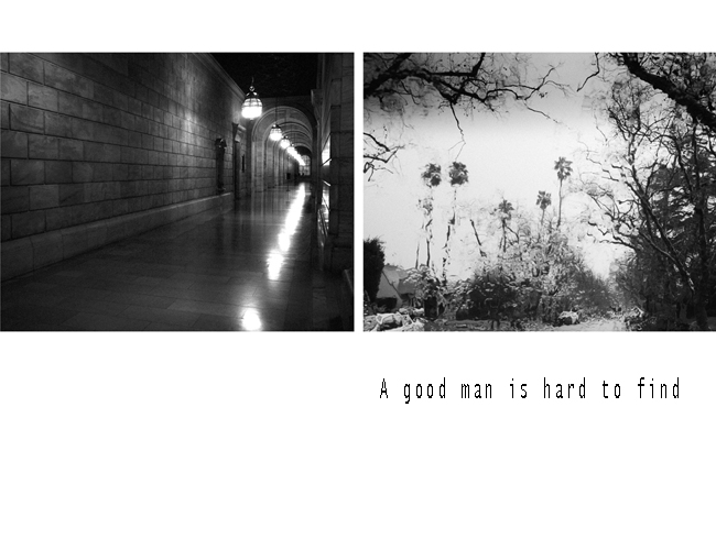 A good man is hard to find<br/>Rightsizing Narrative Series 2010 <br/>