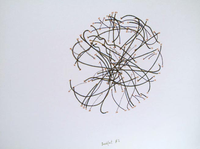 Mapping the Mundane (300mm x 300mm) - hand drawn and hand-bound<br/>Concertina book, hard covers, screen-printed cover, comes with a slip case<br/>�700<br/>