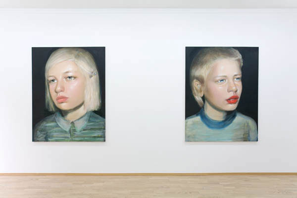 Young girl, 180 x 140 cm, 2007<br/>Boy with freckles, 180 x 140 cm, 2007<br/>