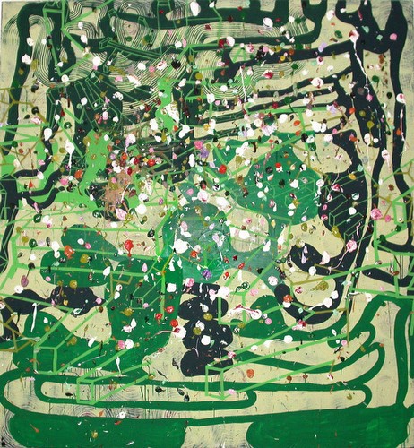 Olav Christopher Jenssen<br/>Sortiment/Lack of Memory (Revided), 2004<br/>Acrylic and oil on canvas, 275 cm x 255 cm <br/>