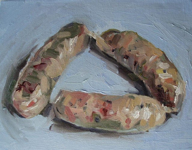 The Table 2012<br/>Oil on Canvas<br/>6 x 4 inches<br/>