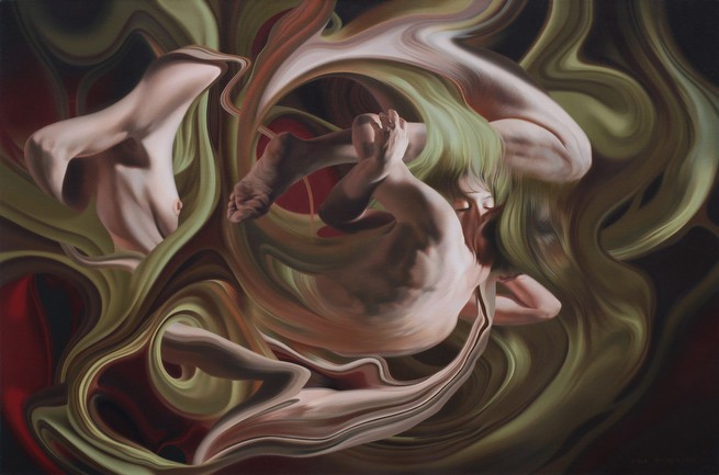 Embrace, oil on canvas 100x150cm,2013.<br/>