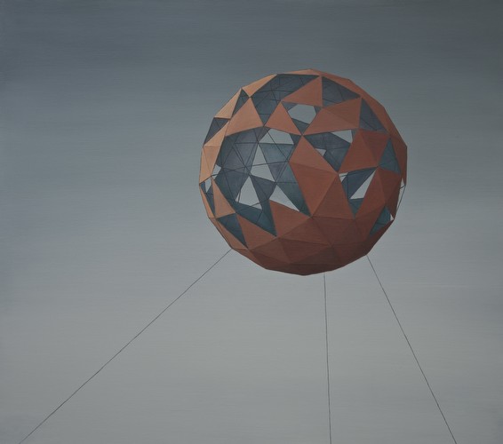 Tethered Form, 2014<br/>oil on canvas, 80 cm x 70 cm<br/>