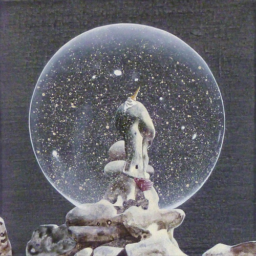 Best Before End<br/>30 x 30cm Oil & acrylic on linen<br/>2011<br/>